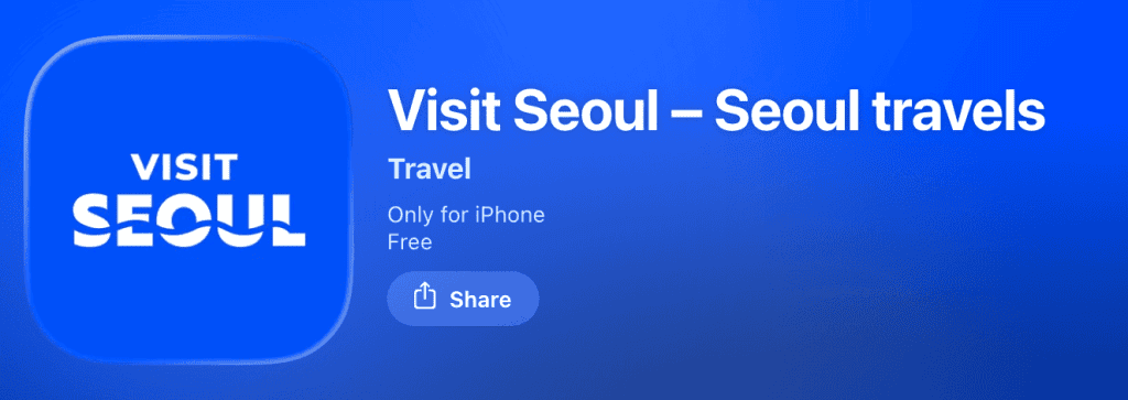 Visit Seoul official tourism app