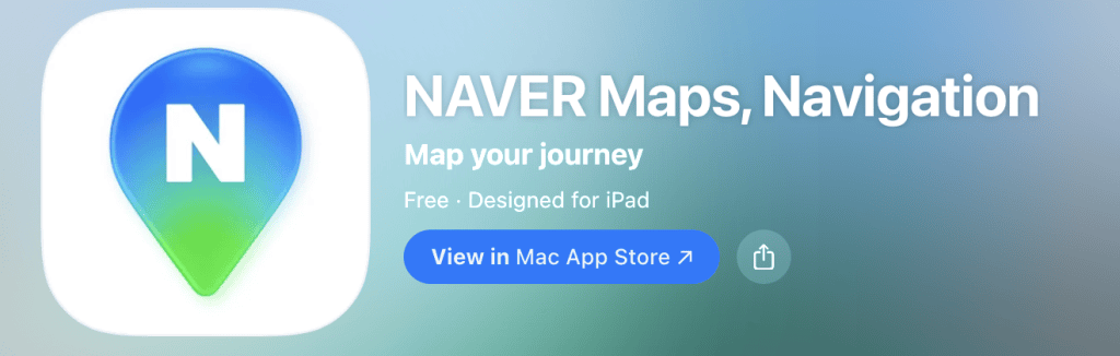 best Korea travel apps for tourists - Naver Map