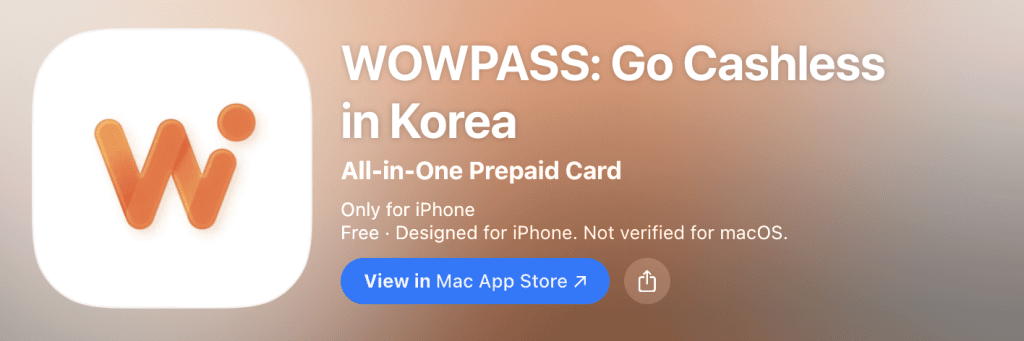 best Korea travel apps for tourists - WOWPASS