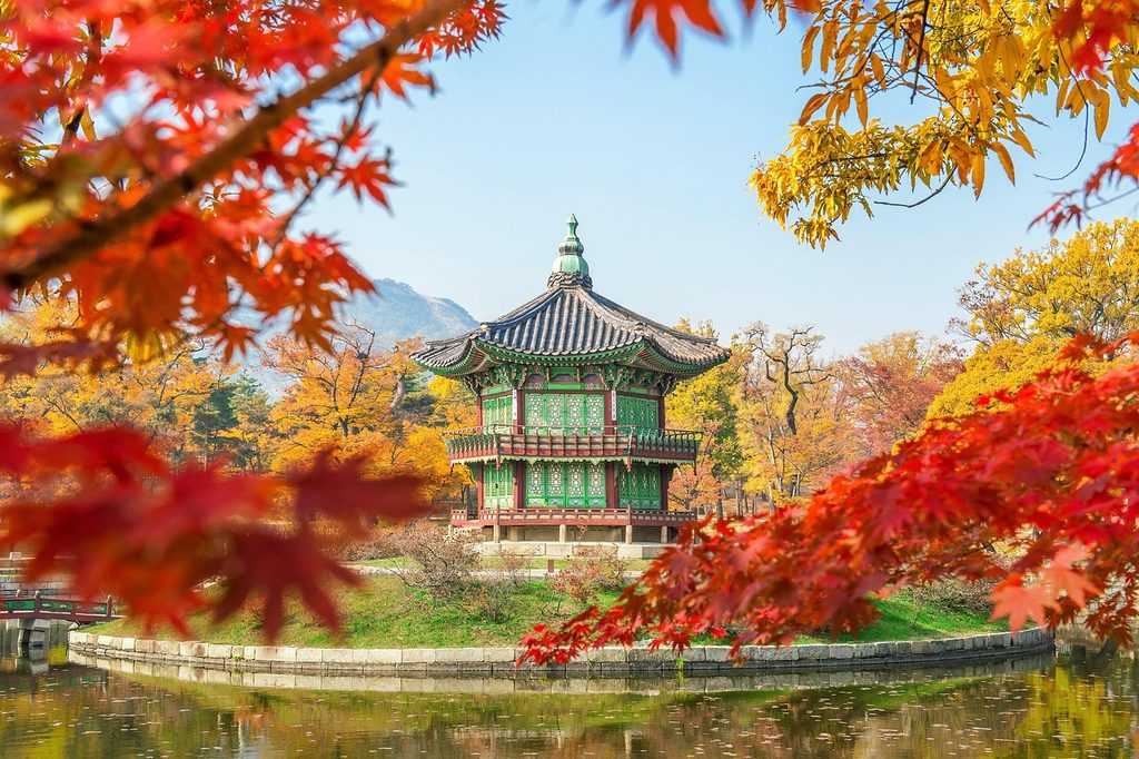 Chuseok holiday in Korea during autumn