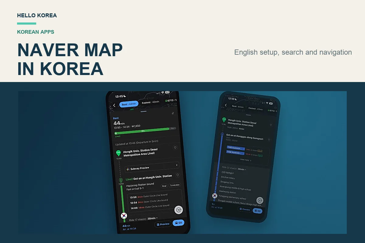 How to Use NAVER Map in Korea (2026): English Setup & Navigation